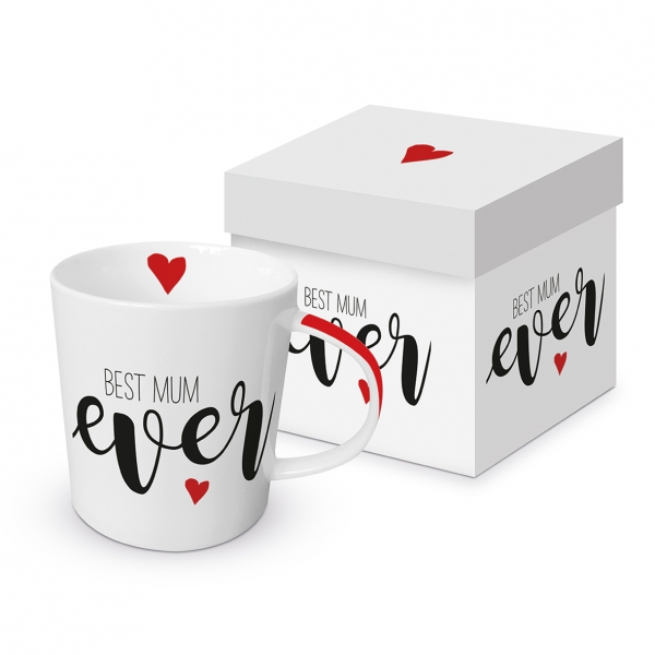 Trend Mug "Best Mum ever" in Geschenkbox Mahlwerkkk-der Kaffeeladen